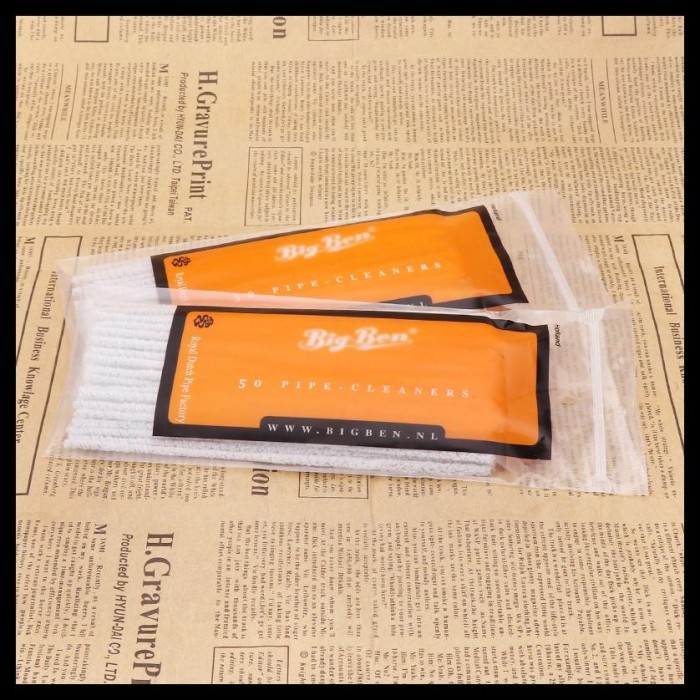 TERUJI Bigben Stik Pembersih Stem / Pipa Cangklong Big Ben Pipe Cleaners Alat Bersih Isi 50 Pcs
