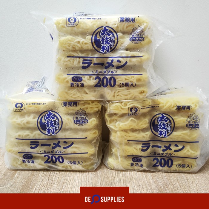 

Ready Shimadaya Mie Ramen Frozen 1Kg - Taikoban Mi Ramen Basah Jepang 5Pcs