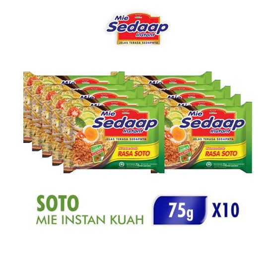 

Ready Mie Sedaap Soto Isi 10 Bungkus
