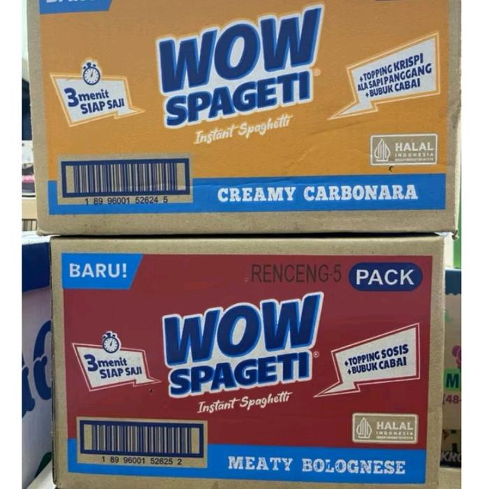 

Ready Spageti Spaghetti Wow 1 Dus Isi 40 Pcs Mie Instan Praktis - Goreng, Makanan, Iga, Food, Pedas,
