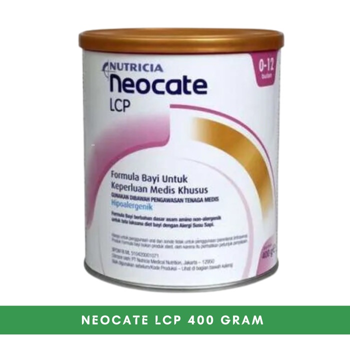 Nutricia Neocate LCP 400gr - Susu Formula Khusus Bayi Alergi Susu Sapi