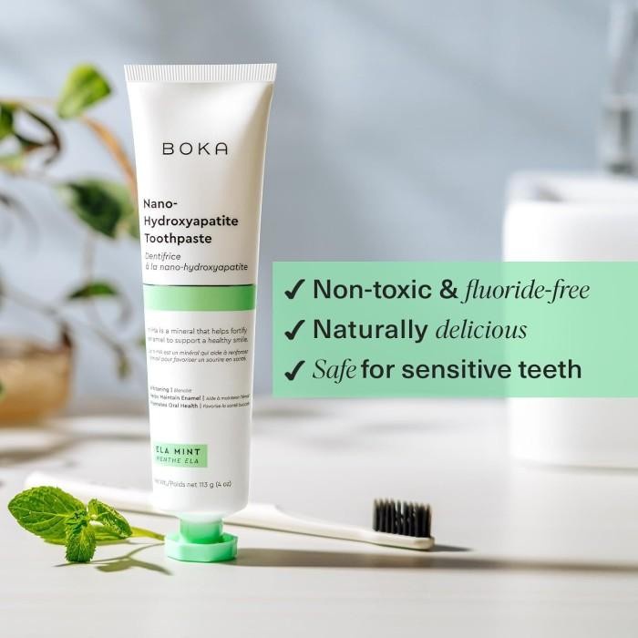 Boka Fluoride Free Toothpaste Nano Hydroxyapatite Remineralizing Sens