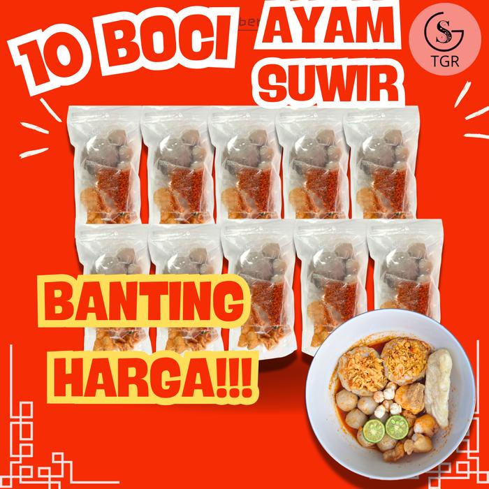 

Ready 10 Bungkus Baso Aci Ayam Suwir Pedas Paket Usaha Food Kaldu Instan Makanan Mie Kuah- Ekonomis