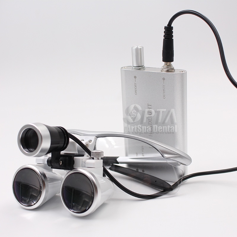 emca Loupe Surgery Surgical Medical Operation Binocular Dental Magnifier with Headlight LED Light Lo