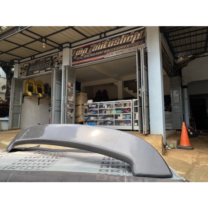 ready stok spoiler usdm jazz gk5 carbon cevlar original