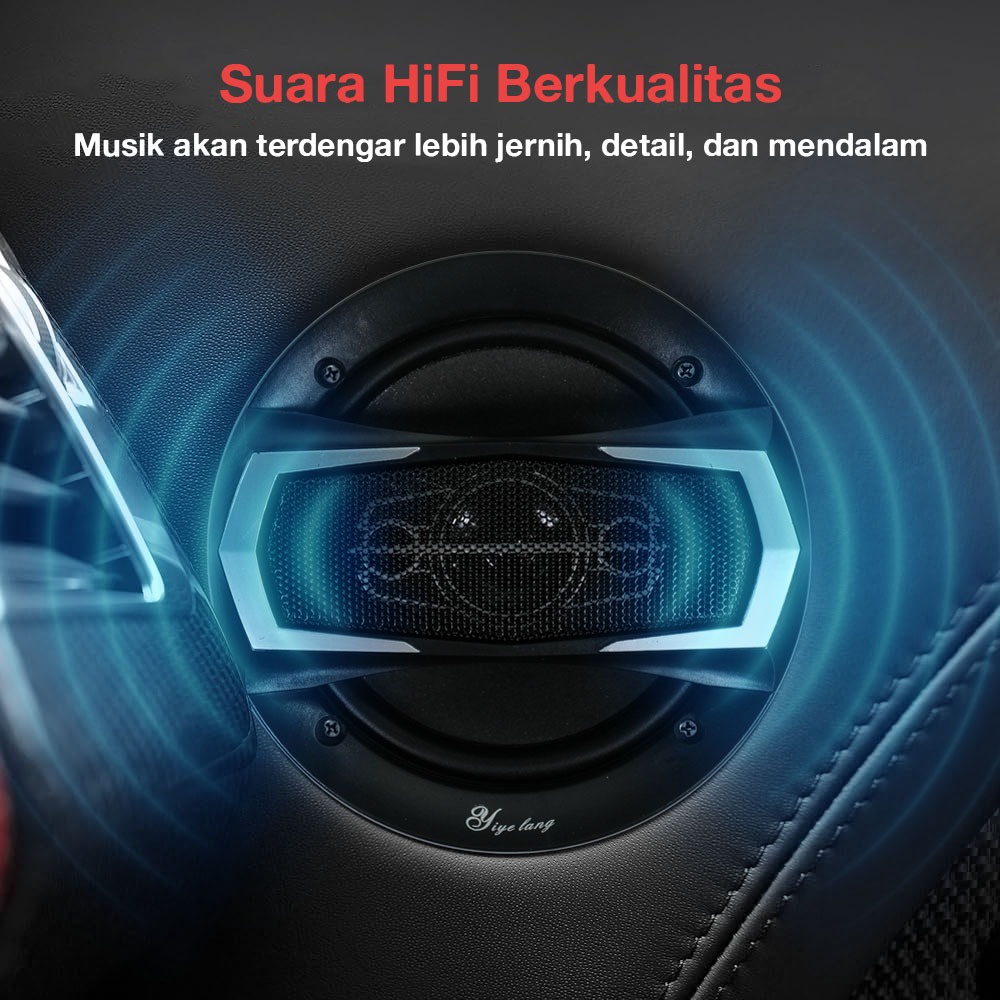 HABISIN STOK [PRODUK BERKUALITAS] 2PCS Pioneer Speaker Subwoofer Pintu Mobil 6Inci 4Way EXTRA BASS