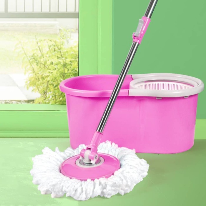 ready stok lion star spin mop pel lantai putar kain ember lantai pembersih rumah original