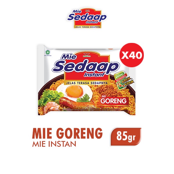

Sedaap Mie Instan Goreng 90 gr 1 Dus isi 40 pcs