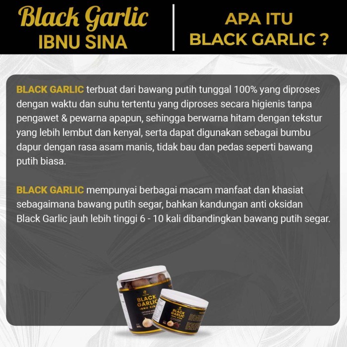 

HJK (ORIGINAL) Black Garlic Bawang Hitam Tunggal Ibnu Sina 200gr