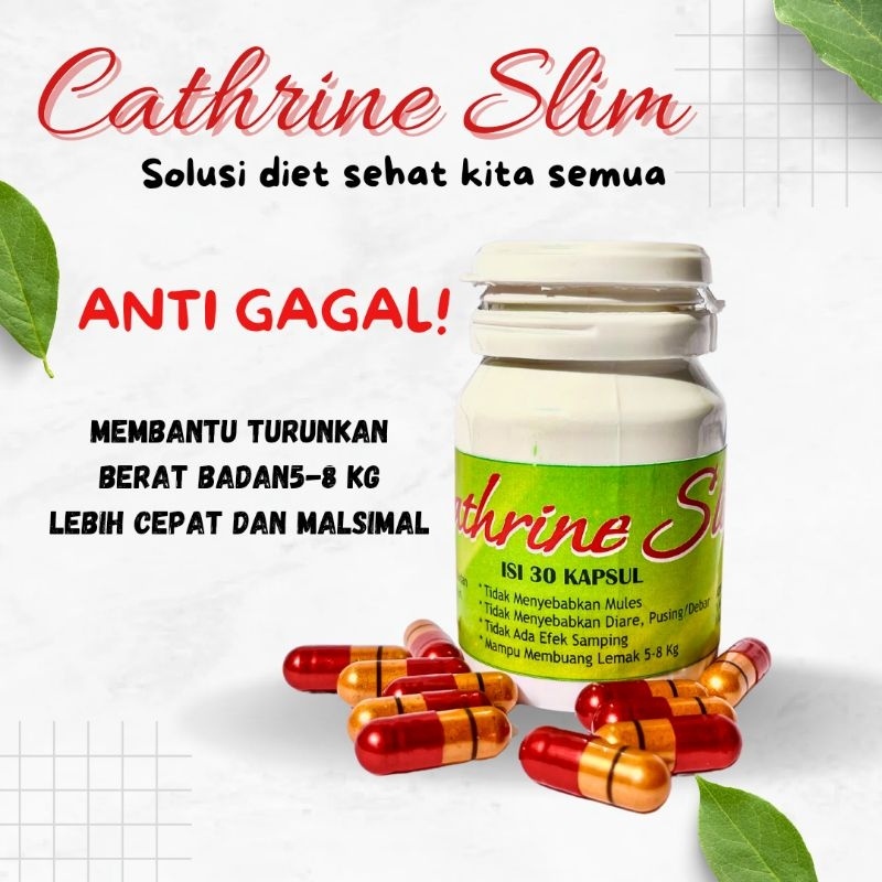 

( PROMO ) CATHRINE SLIM KAPSUL PELANGSING DIET ALAMI BEST SELLER