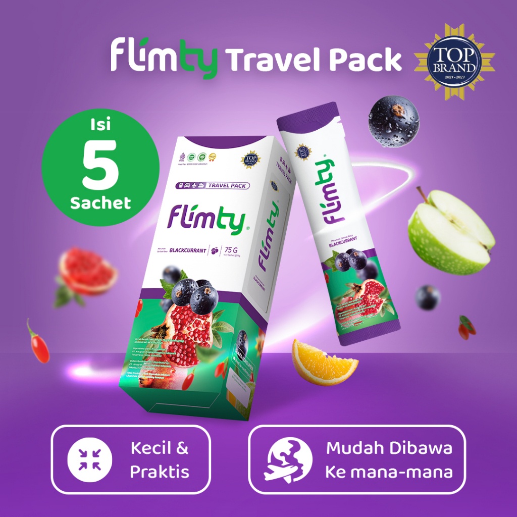 

( PROMO ) Flimty Fiber Travel Pack (5 sachet) Cobain Dulu! BEST SELLER