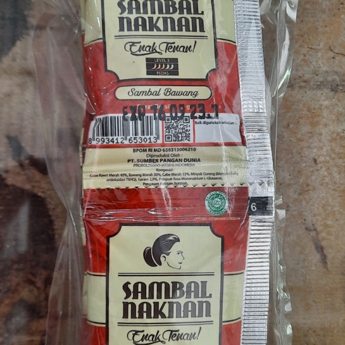 

HJK Sambal naknan sachet (10 sachet)