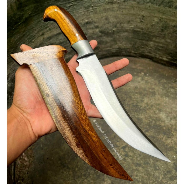 Pisau Cula Jambia Baja Per Fulltang Kuat Survival Pisau Sembelih