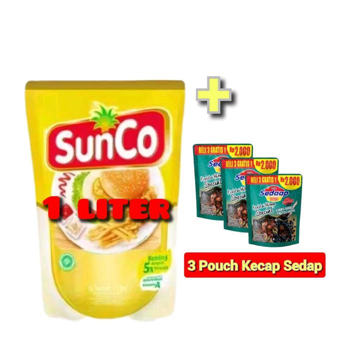 

HJK Paket Minyak Sunco 1 liter+Kecap Sedaap 3 Pouch