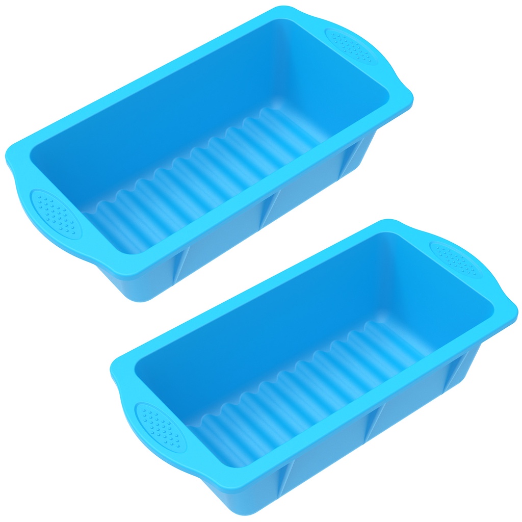 2Pcs Ice Cube Mold Silicone Ice Cube Maker Anti Slip Bottom Ice Cube Tray Large Size Ice Mold Easy R