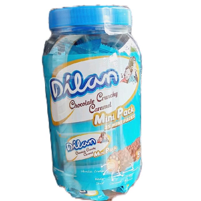 

Dilan toples mini pack isi 25pcs chocolate crunchy caramel
