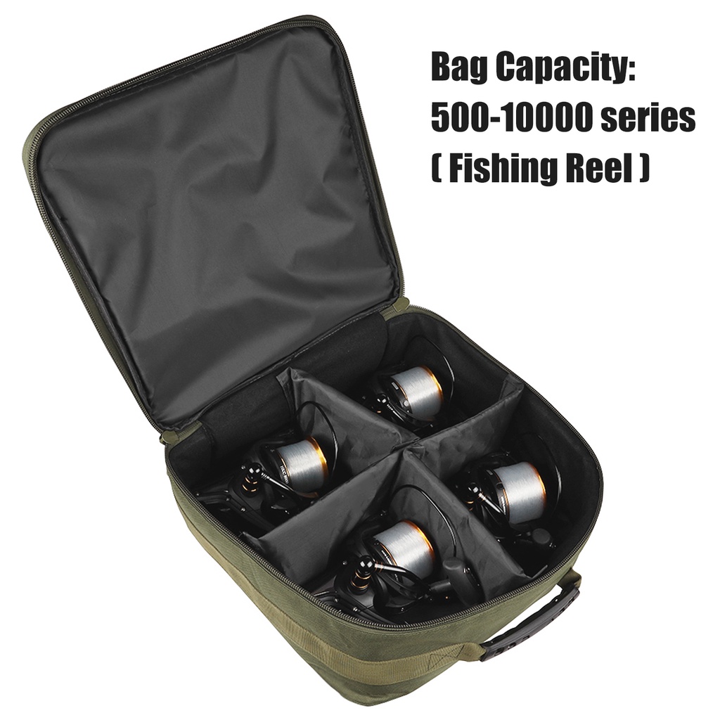W.P.E Fishing Reel Storage Bag Carrying Case for 500-10000 Series Spinning Fishing Reels ReelBag