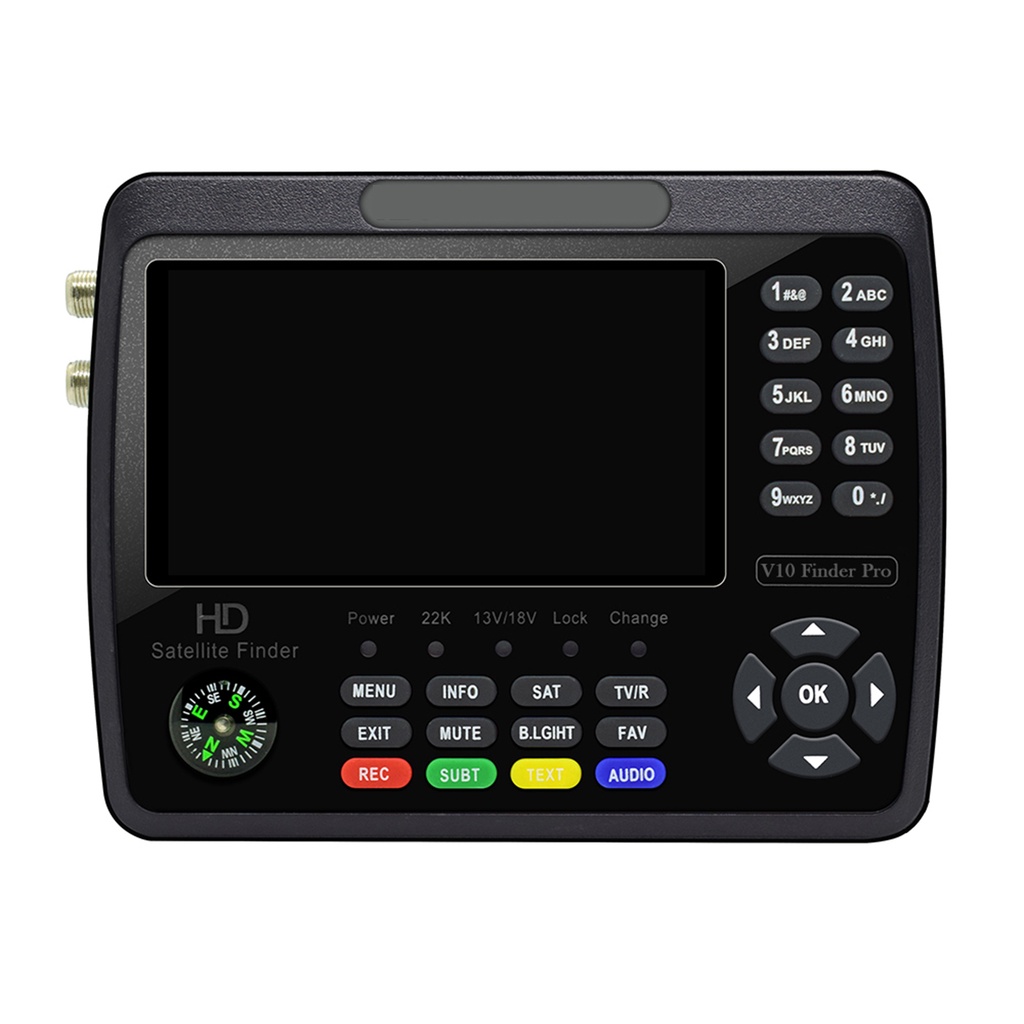 V10 Pro Satellite Finder Signal Meter HD Satellite TV Signal Finder DVB-S/S2/S2X/T/T2 COMBO Digital 