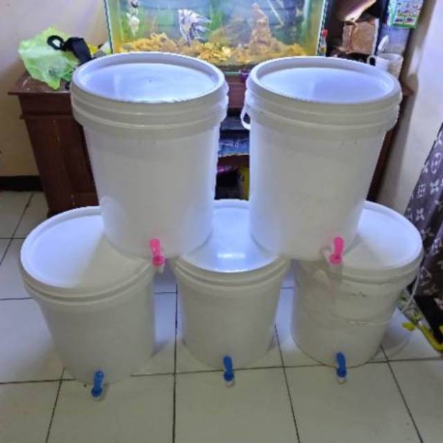 New produk Ember Tempat Air Cuci Tangan Besar 25kg Sanitizer Kran Berkualitas