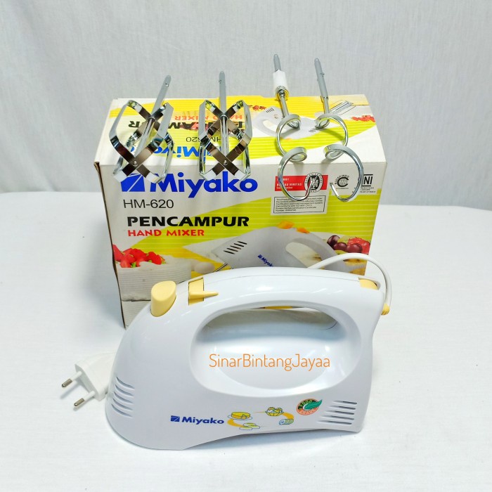 Miyako Hand Mixer Miyako Hm 620 Mixer Tangan/ Hand Mixer Tangan Miyako - Asli