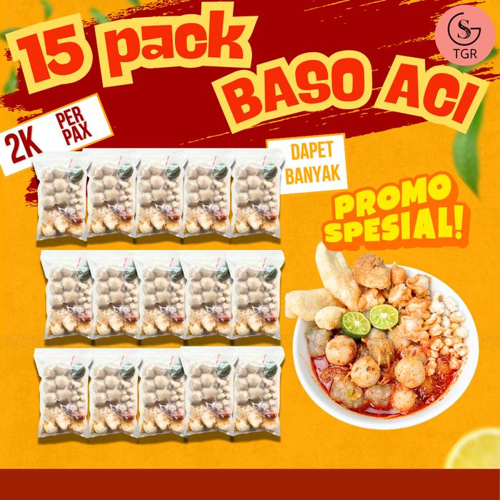 PAKET USAHA 15 BUNGKUS BOCI MAKANAN INSTAN food kaldu Pedas siap saji Ayam BASO ACI VIRAL NIKMAT