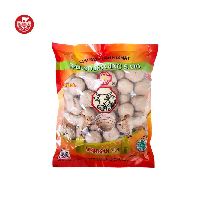 

Warisan 319 Bakso Sapi Urat isi 50 600gr - Brothermeatshop