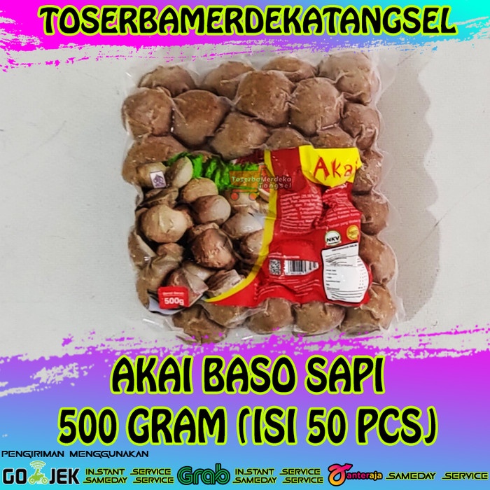 

AKAI BELMONT BASO SAPI / BEEF MEATBALL ISI 50 PCS 500 Gram