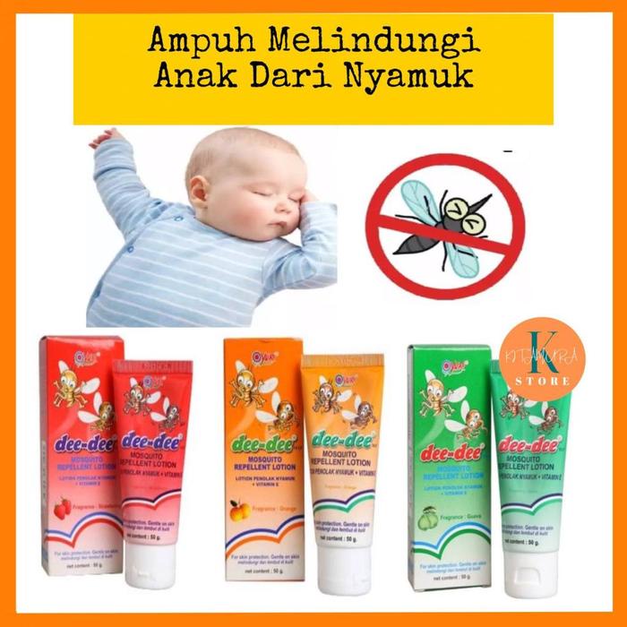 LOTION ANTI NYAMUK DEEDEE 50G LOTION KRIM BAYI ANAK ANTI NYAMUK TERLARIS