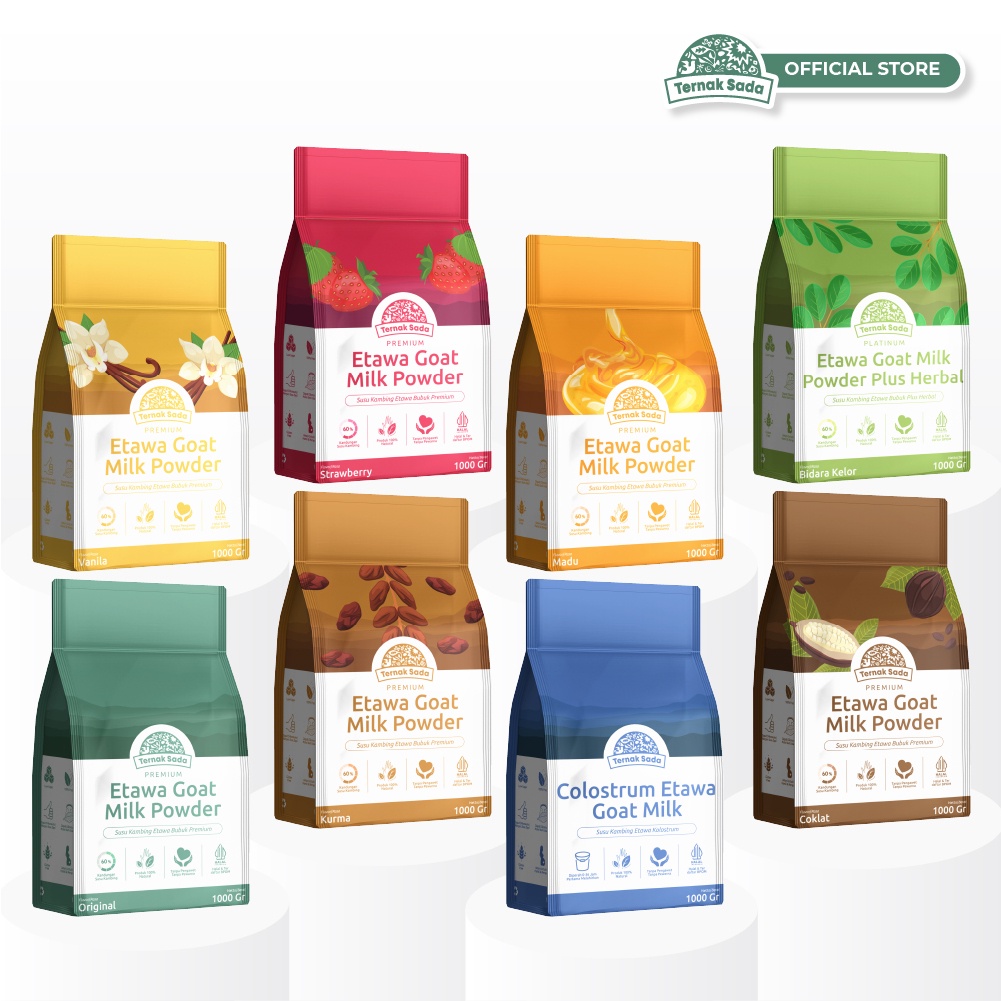 

Ternak Sada - Susu Kambing Premium 1 Kg All Varian