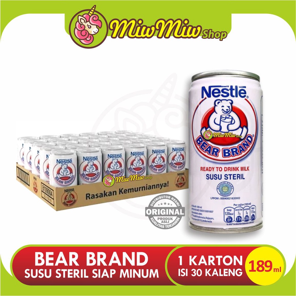 Susu Beruang Bear Brand 1 karton isi 30 pcs