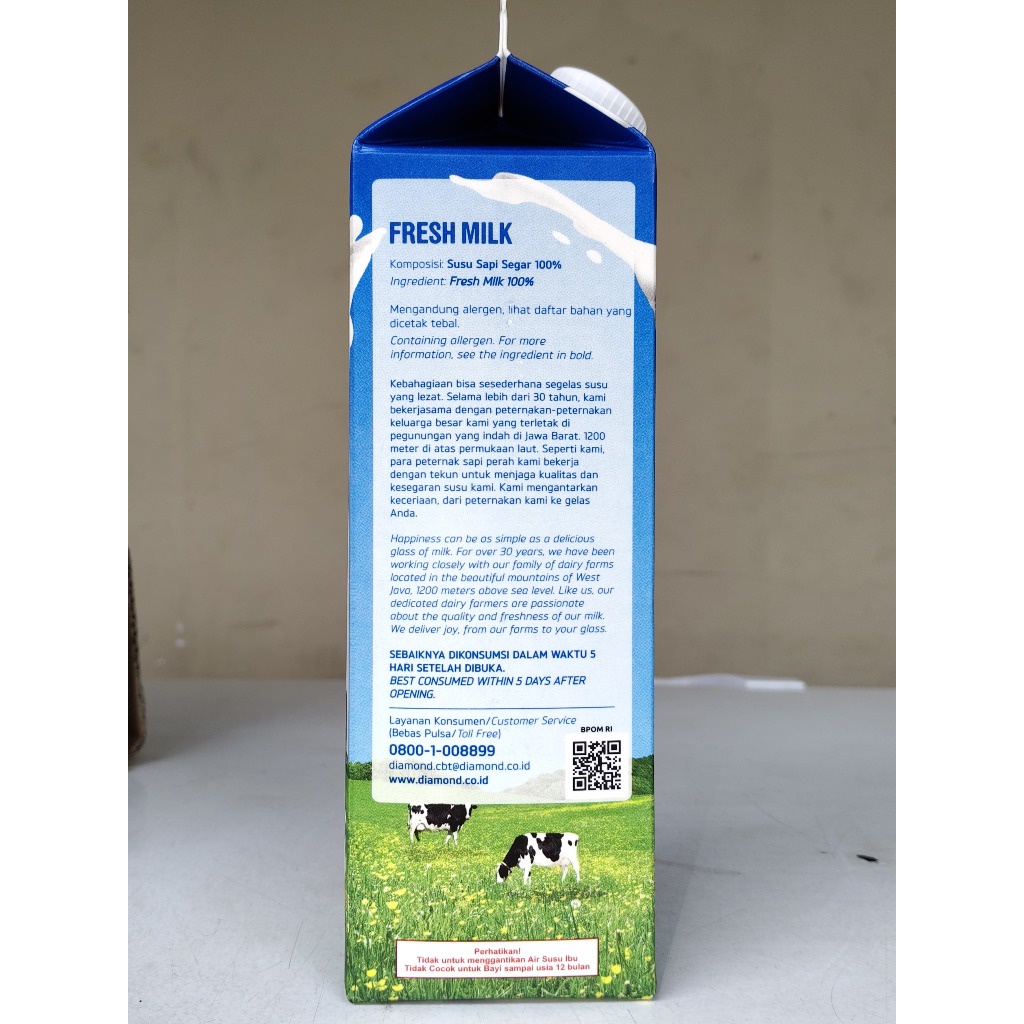 

Fresh Milk Diamond 1 liter (12pcs)