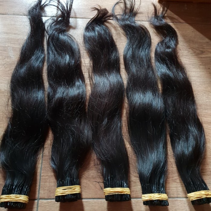 HAIR EXTENSION RAMBUT SAMBUNG 60CM HUMAN HAIR RAMBUT ASLI