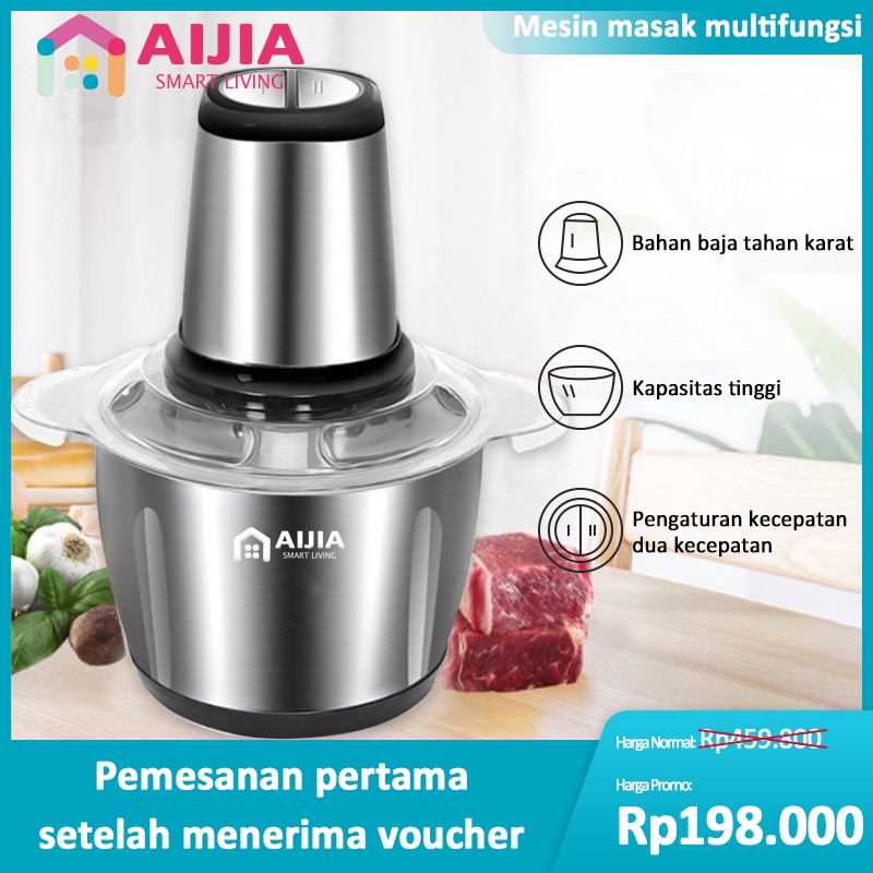 AIJIA Penggiling Daging Blender Daging Coper Penggiling Daging Blender Daging Penggiing Mesin