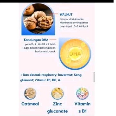 

DHA Brain Kids Original Obat Vitamin Menambah Kecerdasan Otak Anak 100% Ampuh