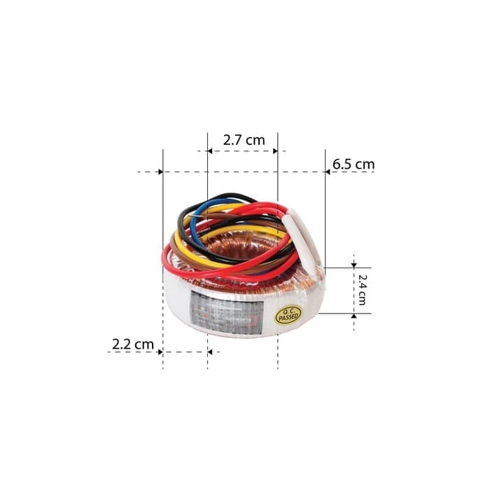 TOP TRAFO TOROID 1,5A-18V NON CT - NOL - TRAVO DONUT 1.5A 18V CT BELL -