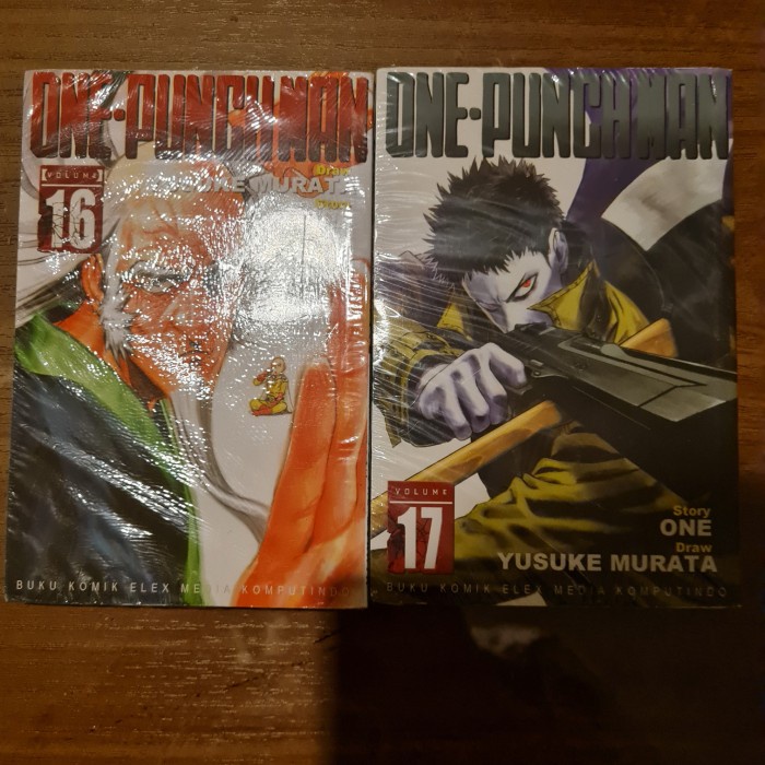 SALE TERBARU KOMIK ONE PUNCH MAN SET VOL 16 DAN 17 LANGKA SEGEL ORI READYY