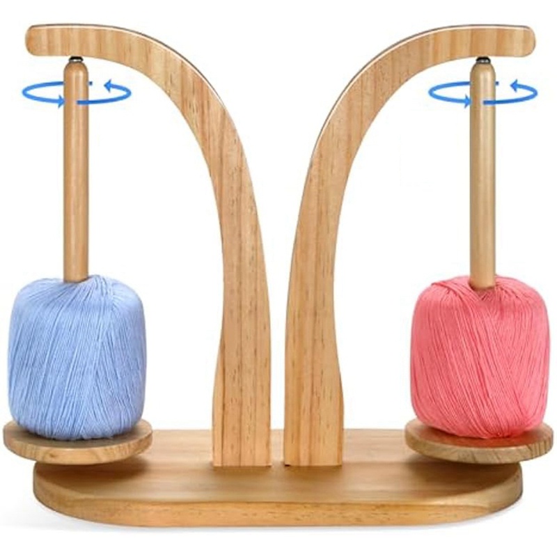 SFC Yarn Holder For Crocheting - Wooden Yarn Ball Holder - Yarn Holder Spinner,Crochet Gift For Knit