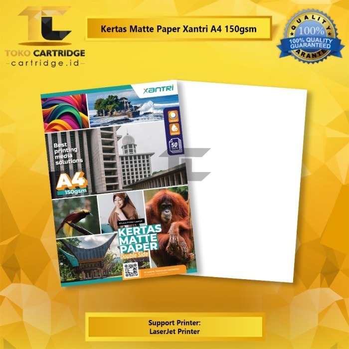 

ATKJaya- Kertas Brosur Cover Buku Majalah Matte A4 150gsm 150 gsm Isi 50 Lembar