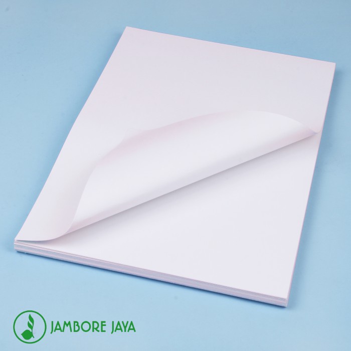 

ATKJaya- Brief Card / Kertas Karton / Kertas BC 160 GSM F4 - A4