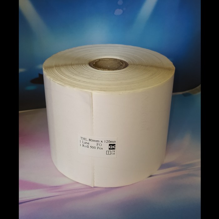 

ATKJaya- Label Stiker Direct Thermal 80x120 80 x 120 core 1" isi 500 pcs RESI