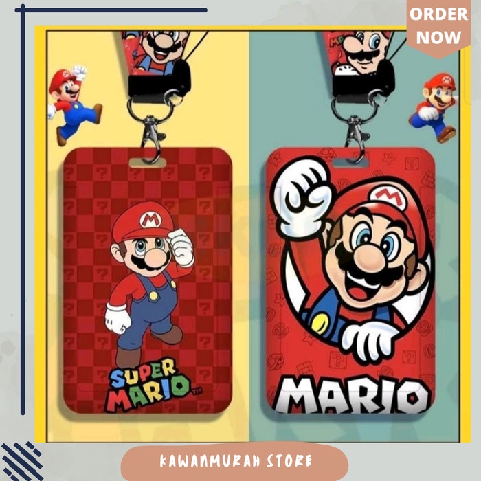 

ATKJaya- Name Tag Holder Super Mario / ID Card Holder Mario Bross / Lanyard