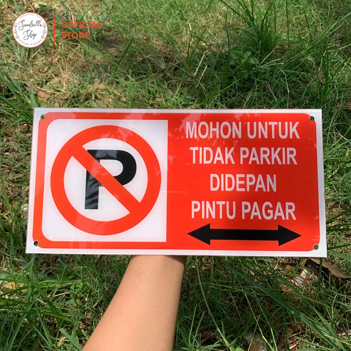 

ATKJaya- Acrylic Sign Board Akrilik Label Dilarang Parkir Mohon Tidak Parkir