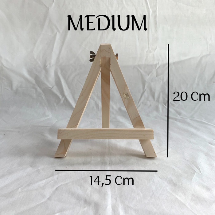 

ATKJaya- Wooden Easel I Penyangga Kanvas Lukis I Tripod Kanvas 20 cm x 14 cm