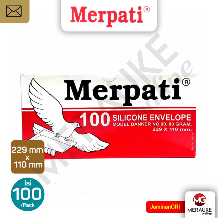 

ATKJaya- Amplop Merpati Kiky Putih Polos 90 PPS 80gsm