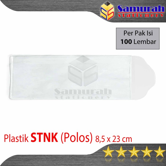 

ATKJaya- Sampul Plastik Polos STNK / Kantong Mika STNK isi 100 lembar