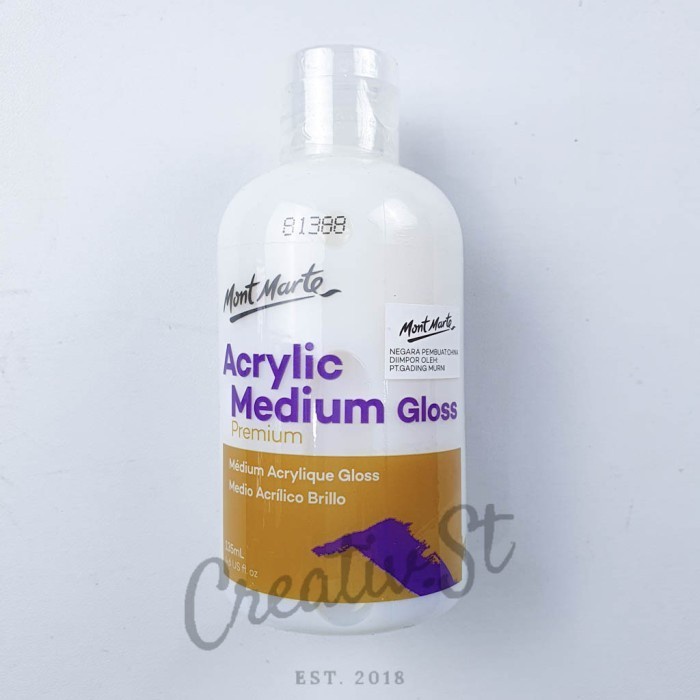 

ATKJaya- Mont Marte Premium Acrylic Medium 135 Ml Glossy Matte Doff Cat Akrilik