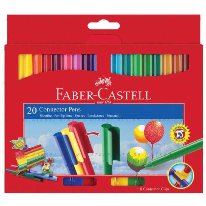 

ATKJaya- Spidol Warna Faber-Castell Connector Pens 20 Colours