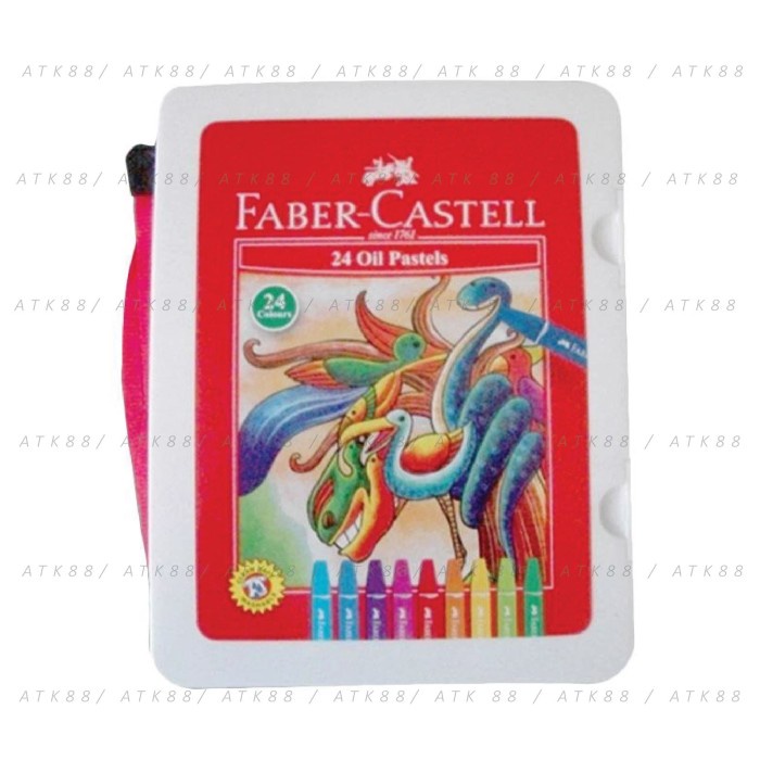 

ATKJaya- Hexagonal Oil Pastel 24 Pcs (#120089) / Crayon faber castell