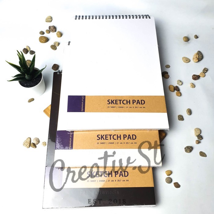 

ATKJaya- Sketch Pad Sketchpad Sketchbook Bali Artemedia A6 A5 A4 buku gambar
