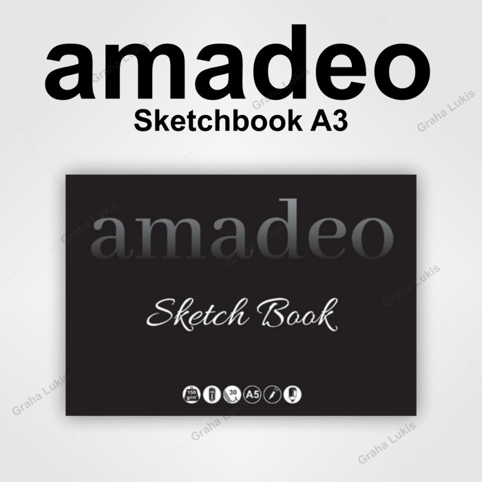 

ATKJaya- Amadeo Sketchbook A3 / Sketch Book A3